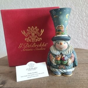 G. DeBrekht Frosty Carolers Snowman Figurine #51642G - 2008 Limited Edition